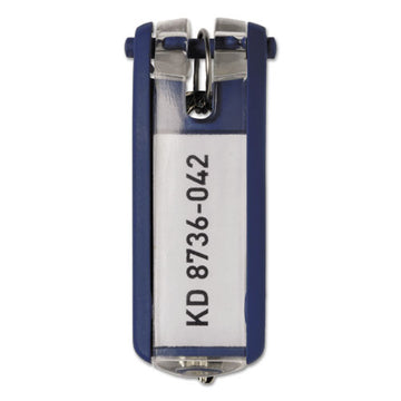 Durable® Key Tags For Locking Key Cabinets, Plastic, 1 1-8 X 2 3-4, Dark Blue, 6-pack freeshipping - TVN Wholesale